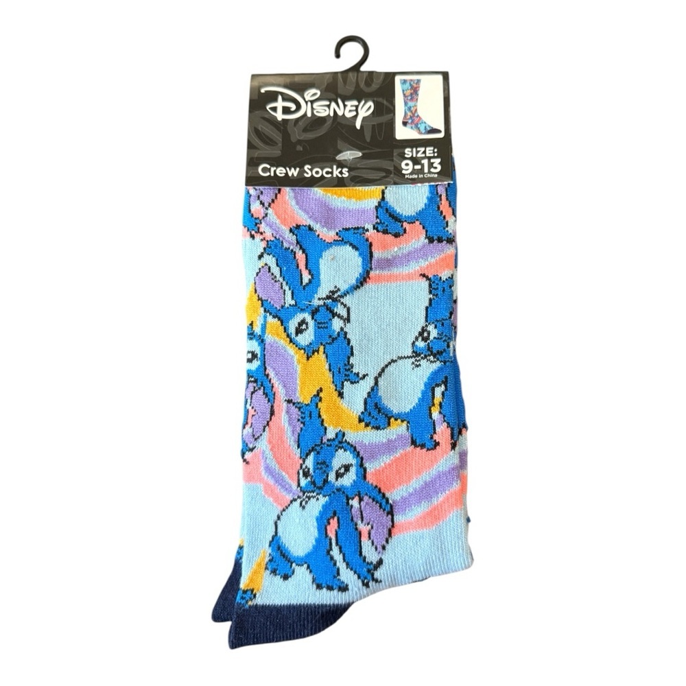 Disney Stitch Crew Socks Size 913